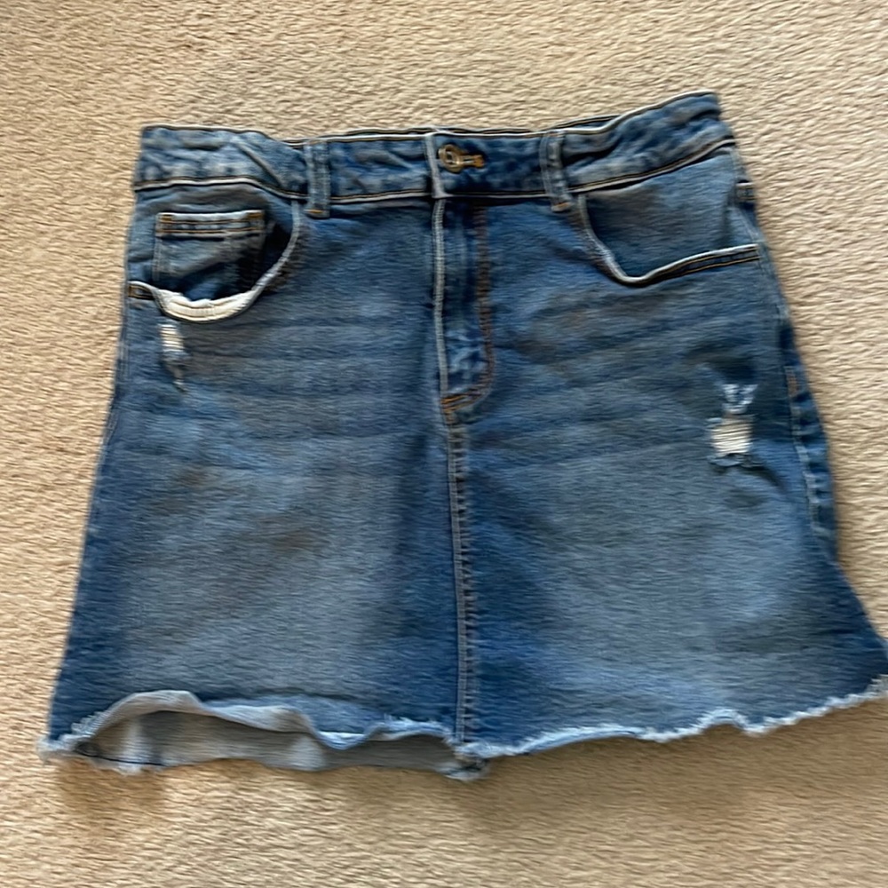 Zara Girls 13/14 Denim Skirt